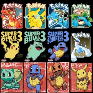 12 Anime ball Poke Designs Bundle PNG