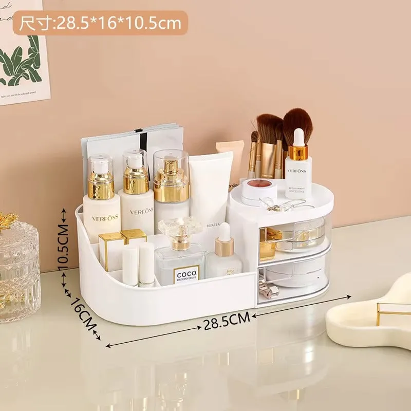1pc Rotating Cosmetic Organizer-white