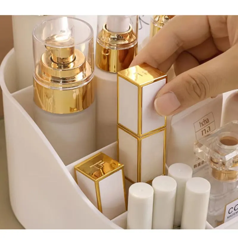 1pc Rotating Cosmetic Organizer-white