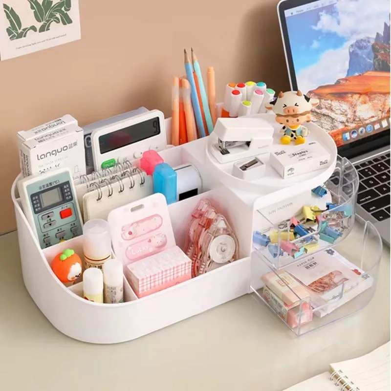 1pc Rotating Cosmetic Organizer-white
