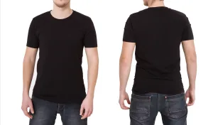 2 Pack T-Shirts for Men, 100% Cotton Crew Neck Tag Free Mens Shirt