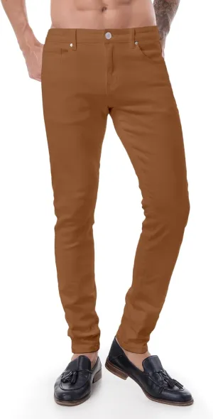 ABSECAI Mens Jeans Pants Skinny Slim Fit Comfy Fashion Denim Stretch Fit