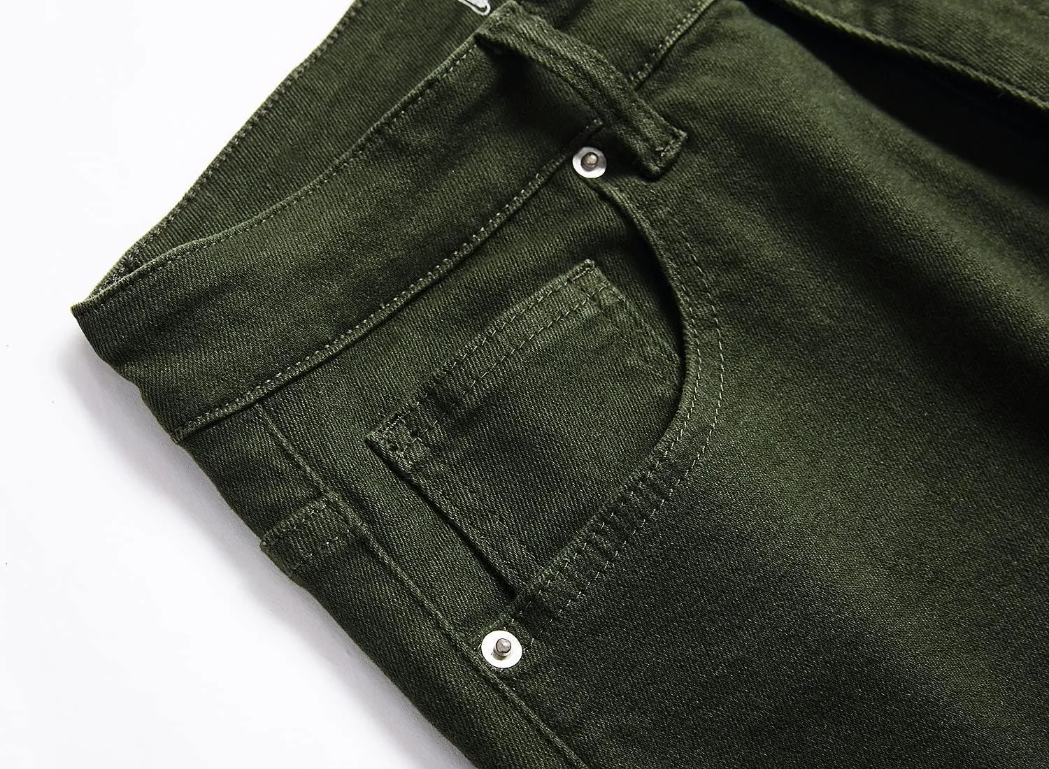 ABSECAI Mens Jeans Pants Skinny Slim Fit Comfy Fashion Denim Stretch Fit