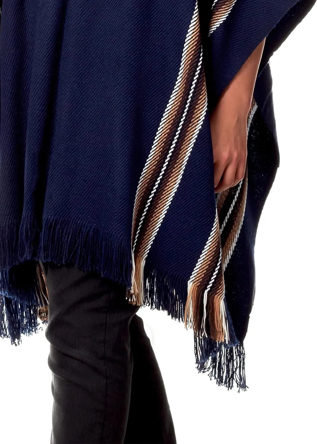 Alpaca Hooded Poncho for Men - Warm and soft - Cloak Cape