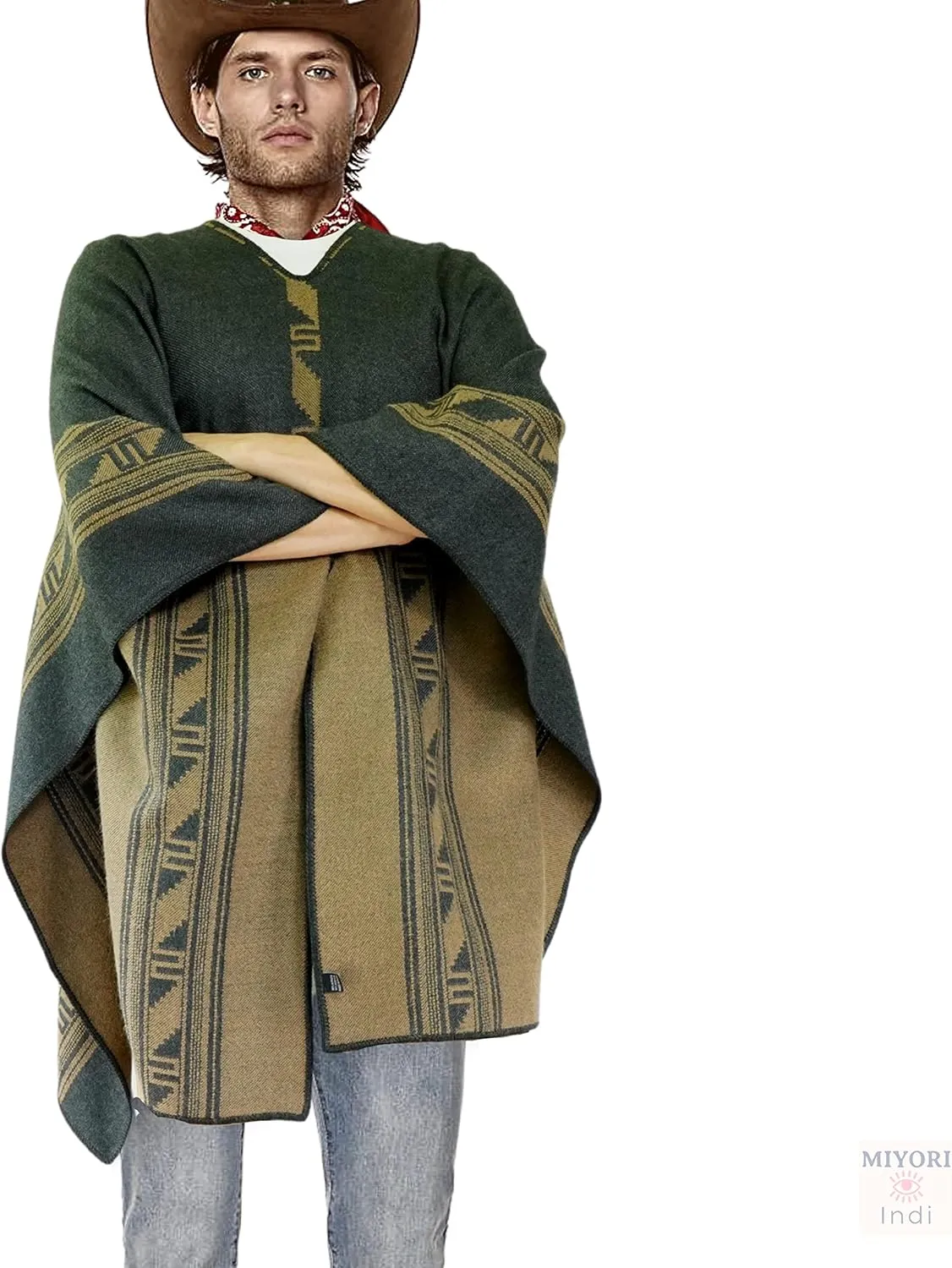 Alpaca Poncho Men Ponchos Adult Wool Poncho Men Pancho Men Mens Poncho Cloak