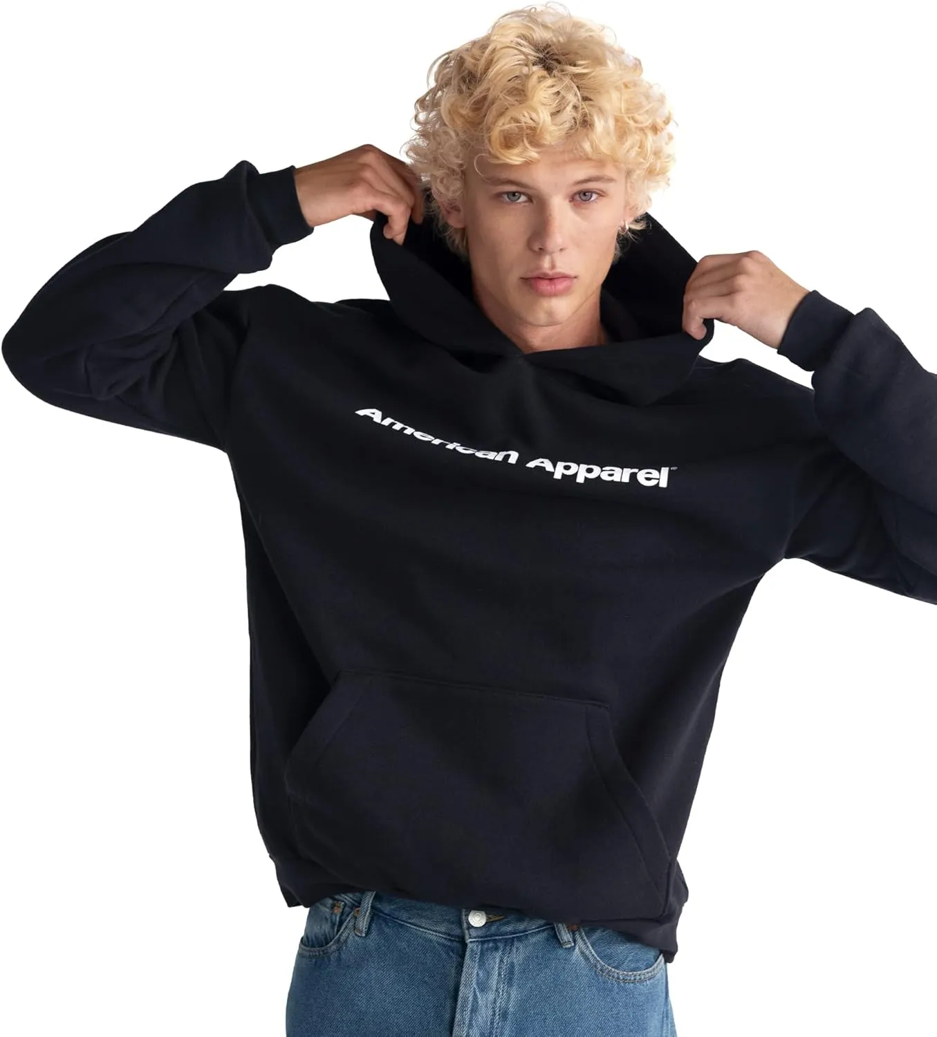 American Apparel Adult ReFlex Fleece Pullover Hoodie Sweatshirt, GRF498AA