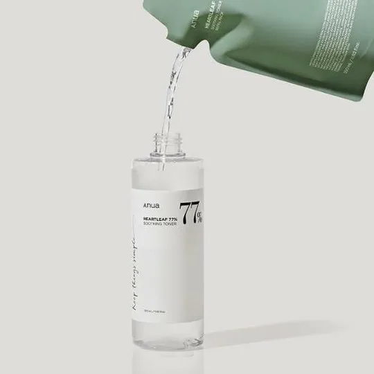 Anua Houttuynia Cordata 77 Soothing Toner 350ml   Refill 350ml