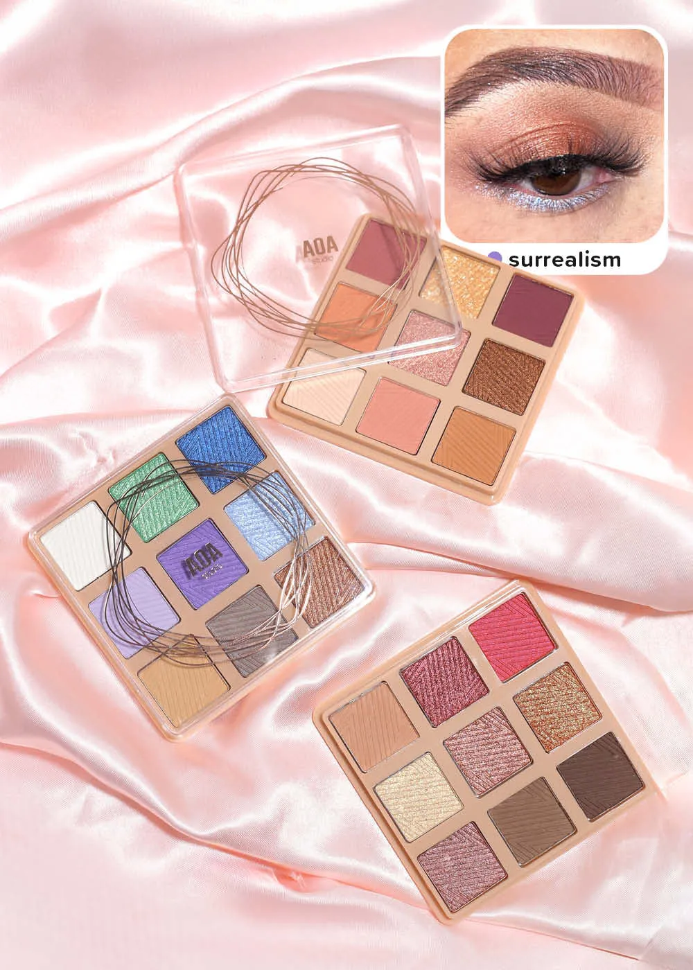 AOA Colorful Canvas 9 Color Eyeshadow Palette