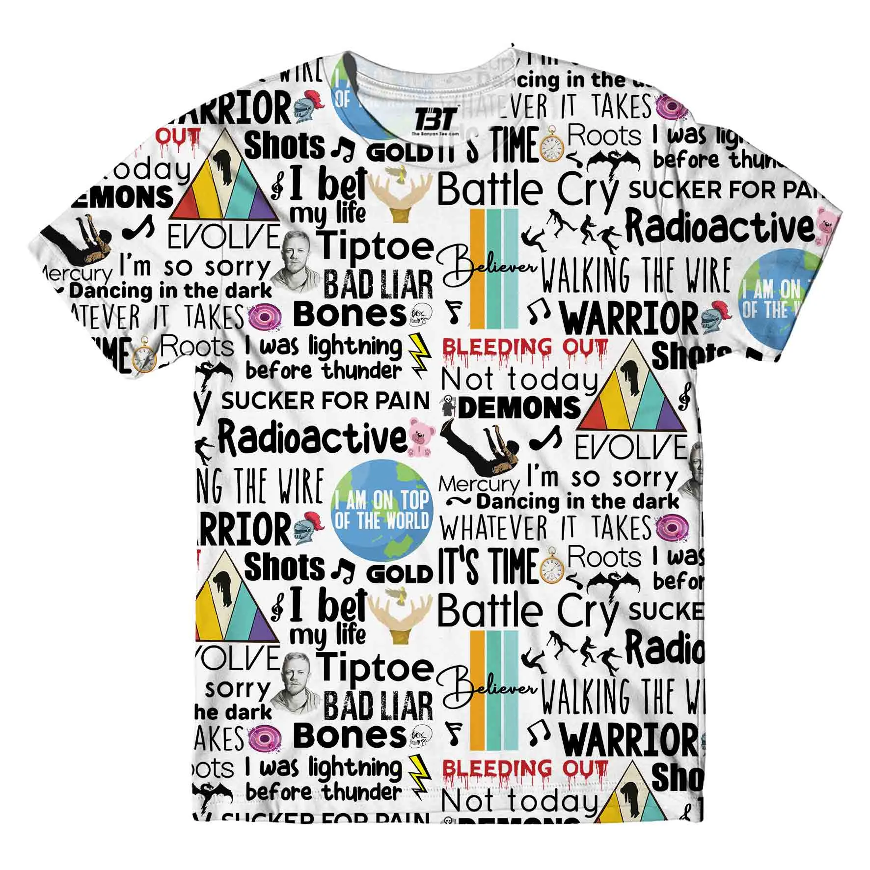 AOP T-shirt - A Believer's Doodle