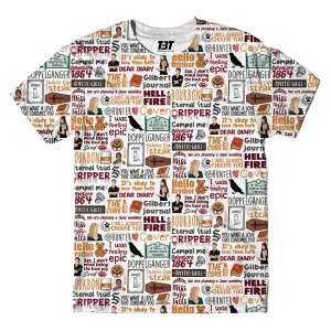 AOP T-shirt - Mystic Falls Doodle