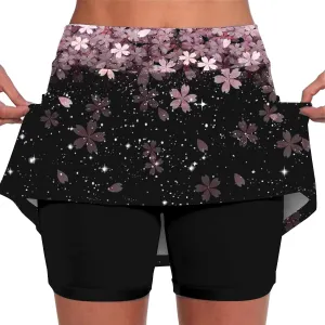 Athletic Skorts for Women with Pockets Summer Tennis Mini Skirts Lightweight High Waisted Elastic Golf Yoga Shorts