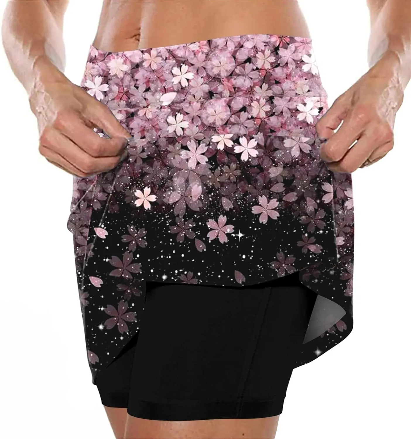 Athletic Skorts for Women with Pockets Summer Tennis Mini Skirts Lightweight High Waisted Elastic Golf Yoga Shorts