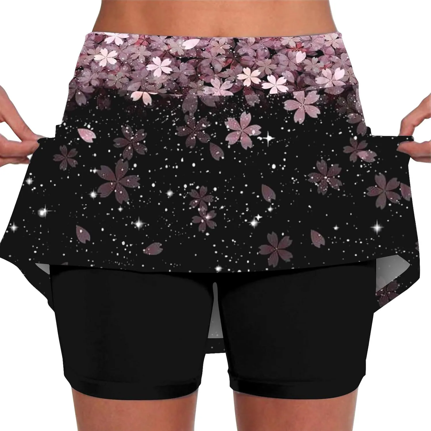 Athletic Skorts for Women with Pockets Summer Tennis Mini Skirts Lightweight High Waisted Elastic Golf Yoga Shorts