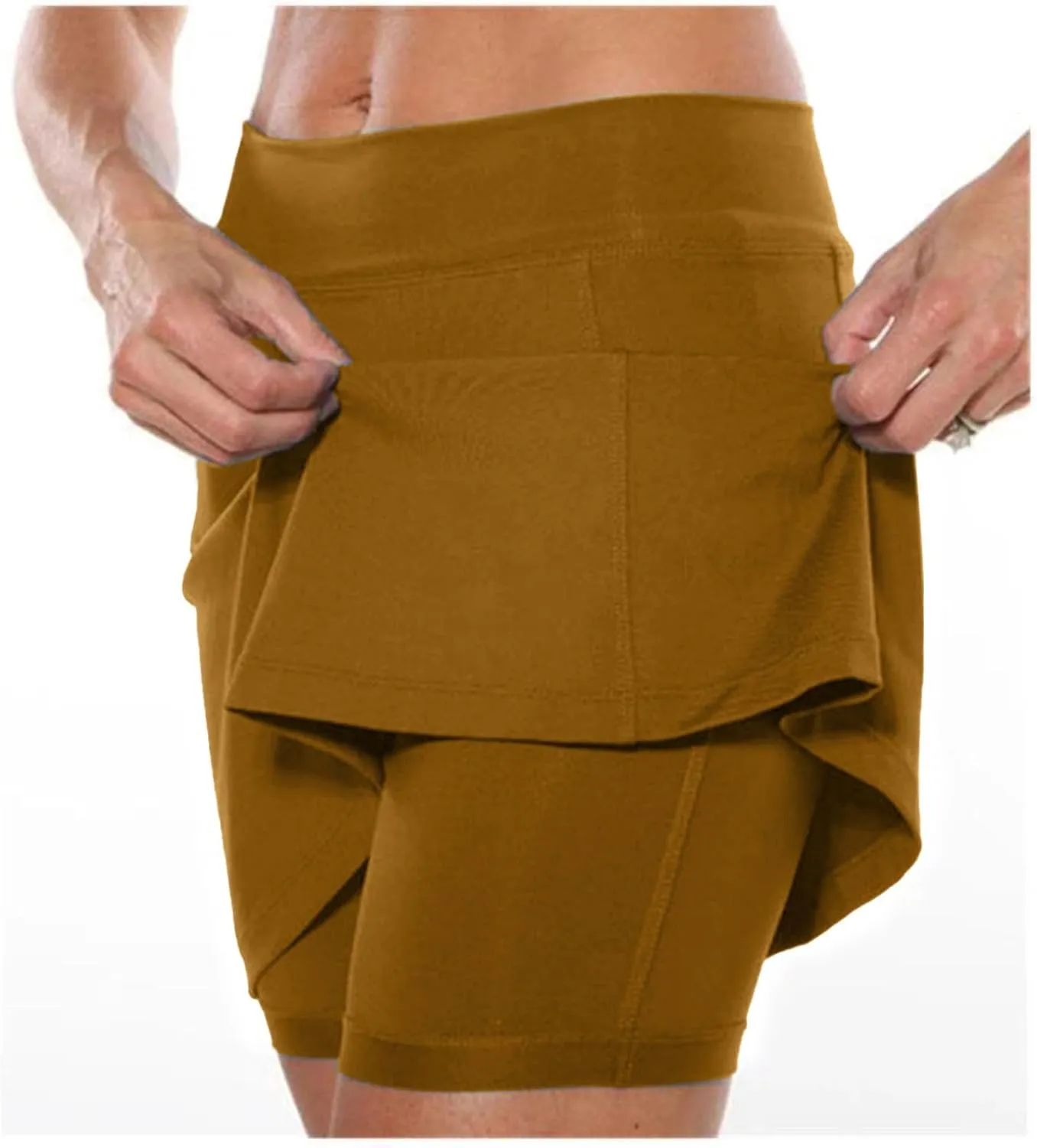 Athletic Skorts for Women with Pockets Summer Tennis Mini Skirts Lightweight High Waisted Elastic Golf Yoga Shorts