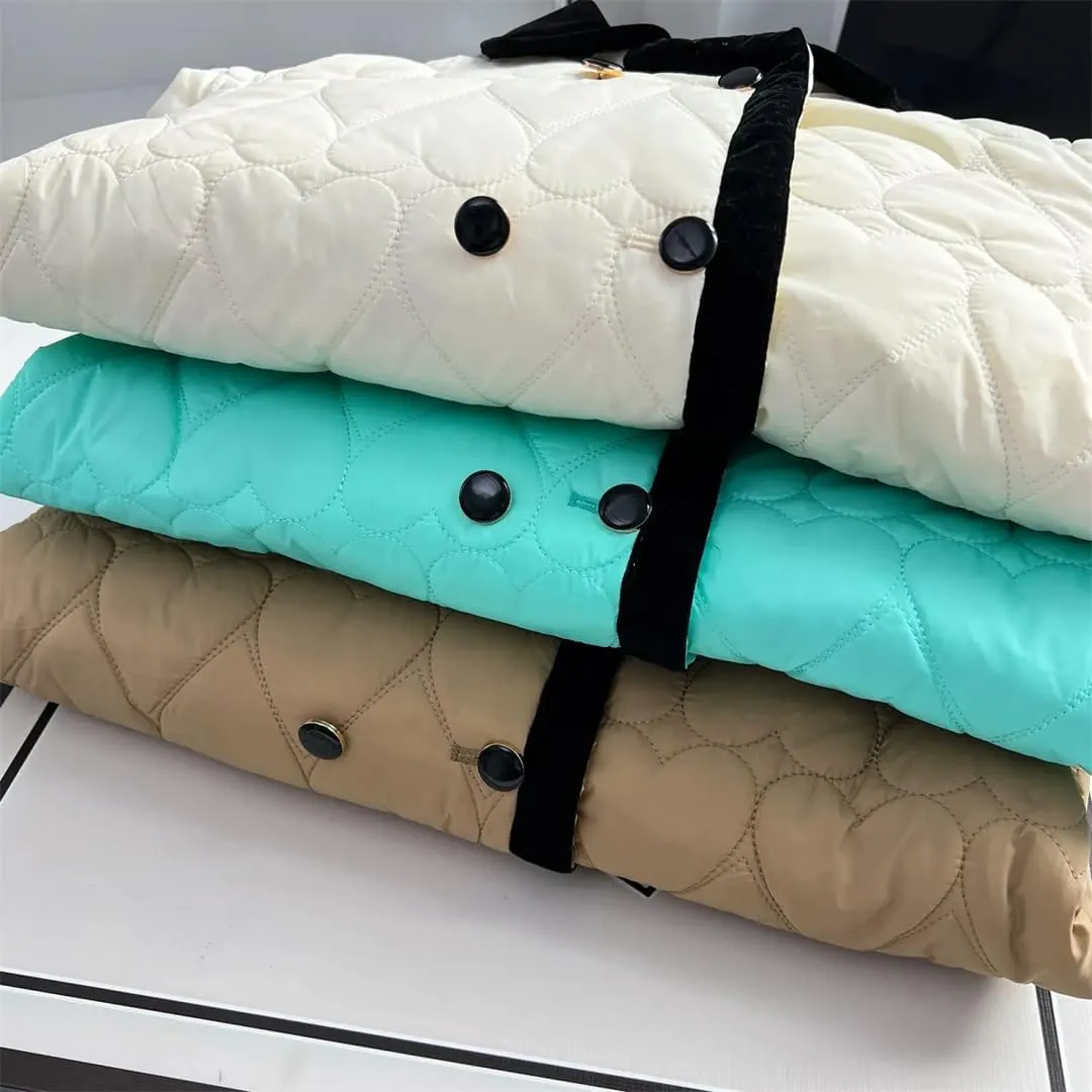 Autumn Winter Contrast Color Cotton-Padded Coat Women's Warm Parkas
