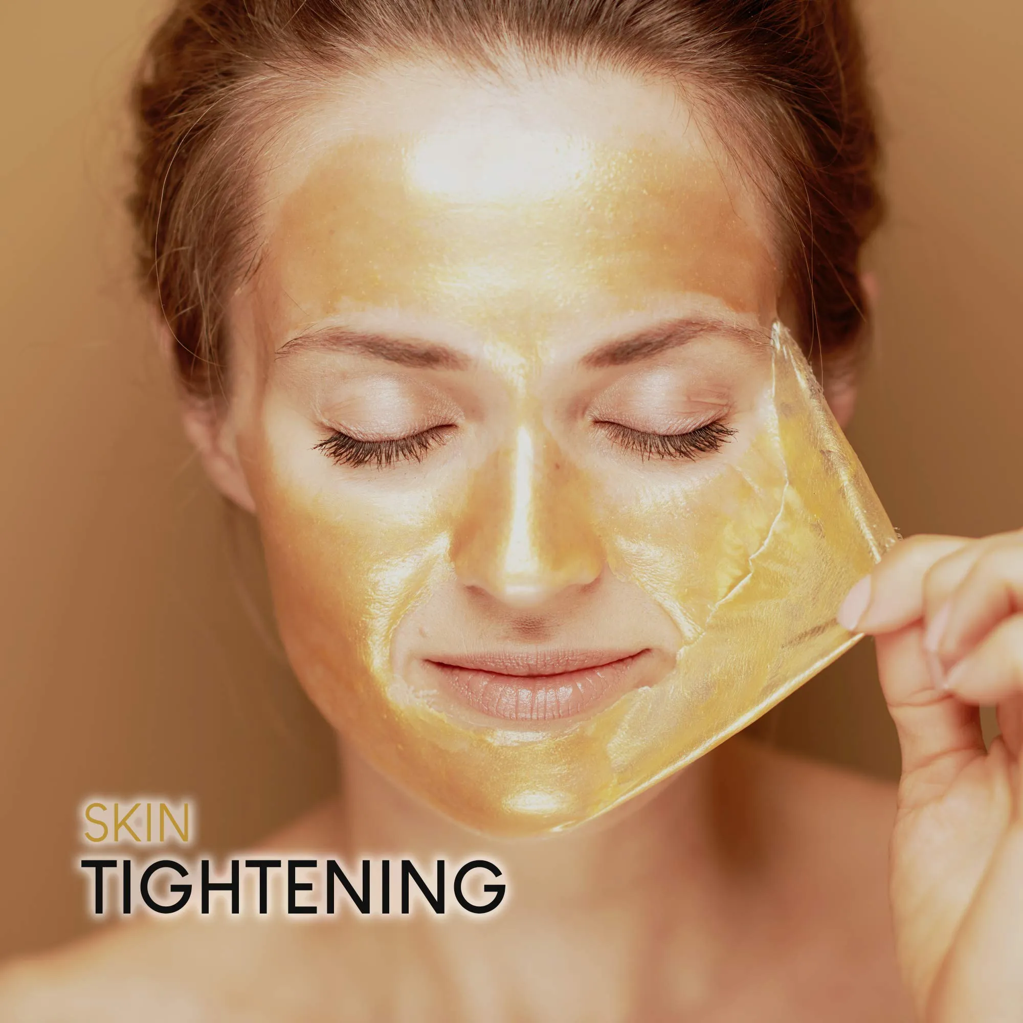 AZURE 24K Gold Luxury Firming Peel Off Mask – Lifting, Illuminating & Revitalizing | Removes Blackheads, Dirt & Oils | Reduces Wrinkles, Fine Lines & Acne Scars | Made in Korea - 150 mL