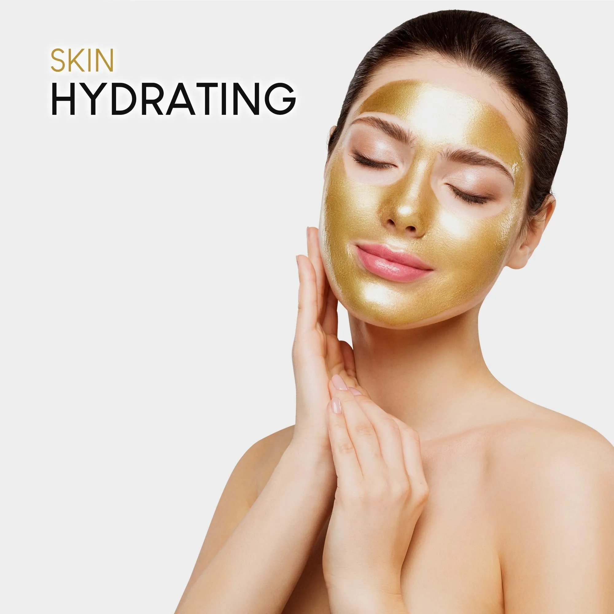 AZURE 24K Gold Luxury Firming Peel Off Mask – Lifting, Illuminating & Revitalizing | Removes Blackheads, Dirt & Oils | Reduces Wrinkles, Fine Lines & Acne Scars | Made in Korea - 150 mL