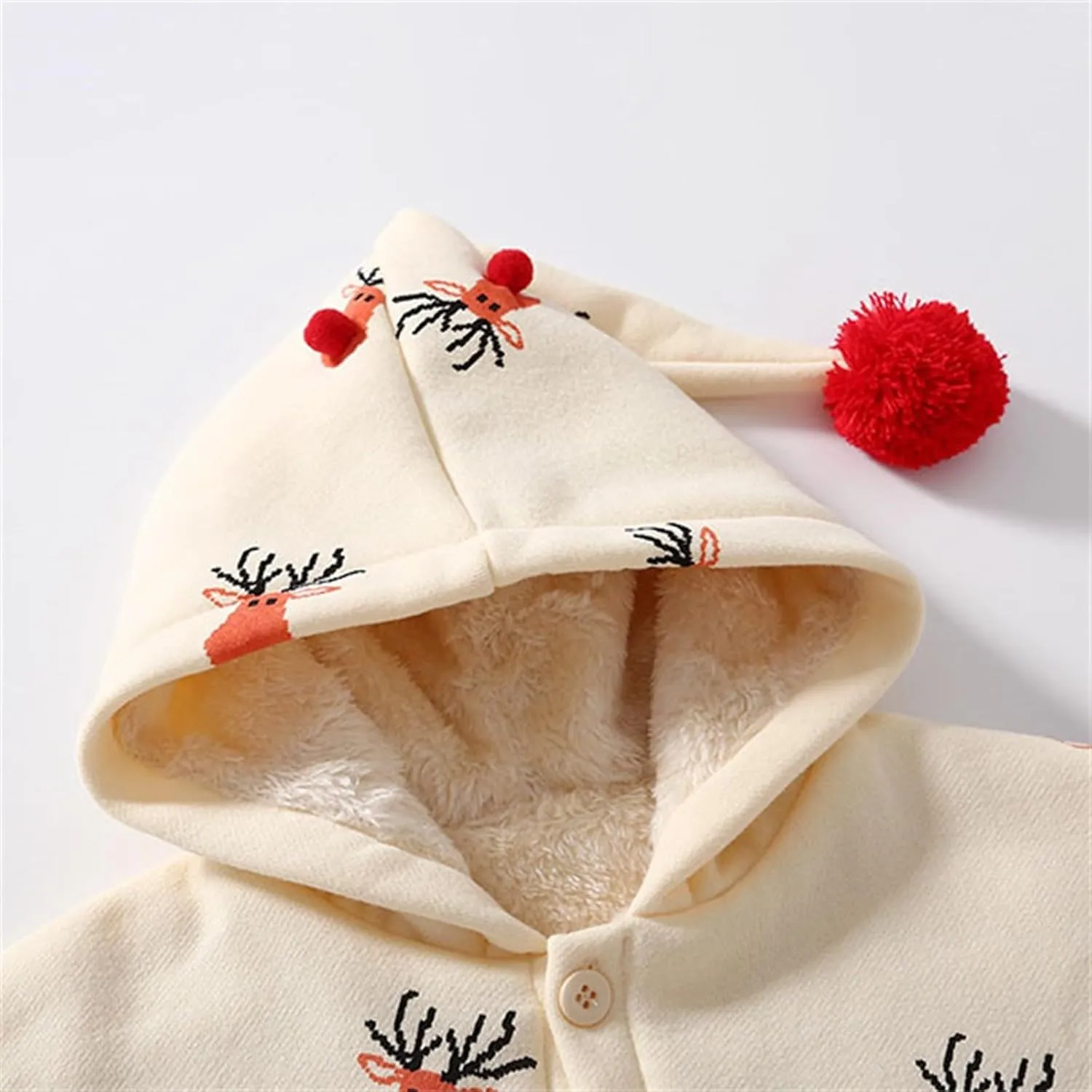 Baby Hooded Cloak,Baby Girls and Boys Cape for Christmas,Infant Toddlers Winter Warm Coat Car Seat Poncho Hood Outfit