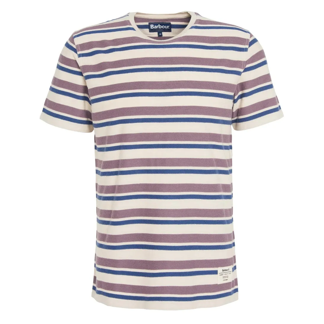 Barbour Whitwell Striped Tailored Fit T-Shirt MTS1270PU79 Purple Slate