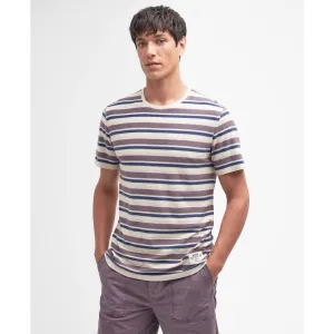 Barbour Whitwell Striped Tailored Fit T-Shirt MTS1270PU79 Purple Slate