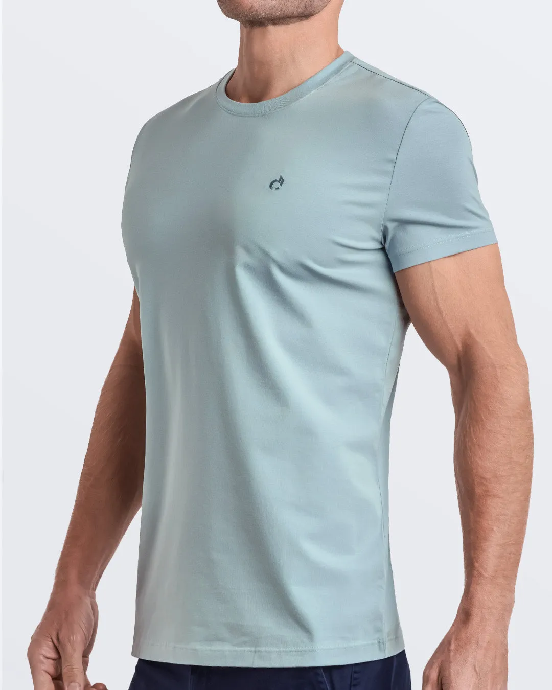 BARELY TEAL - Modal Cotton T-Shirt