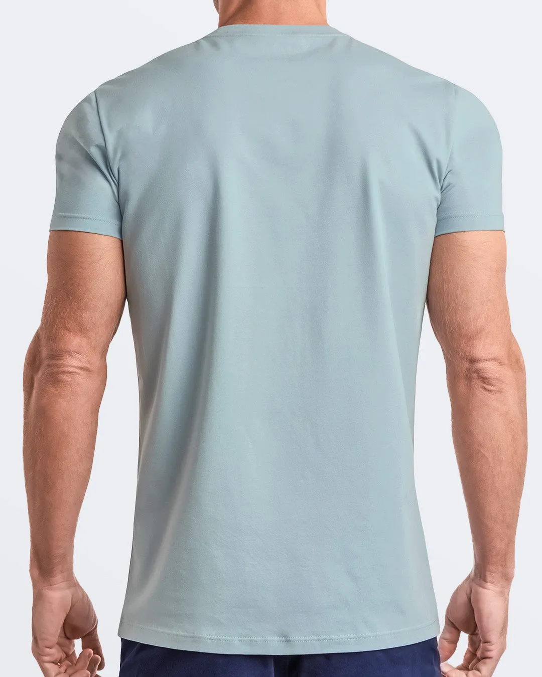 BARELY TEAL - Modal Cotton T-Shirt