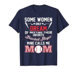Baseball Mom T Shirt, Favorite Baseball Player Mother Gift