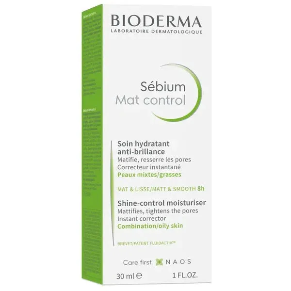 Bioderma Sebium Mat Control Mattifying Moisturiser 30ml