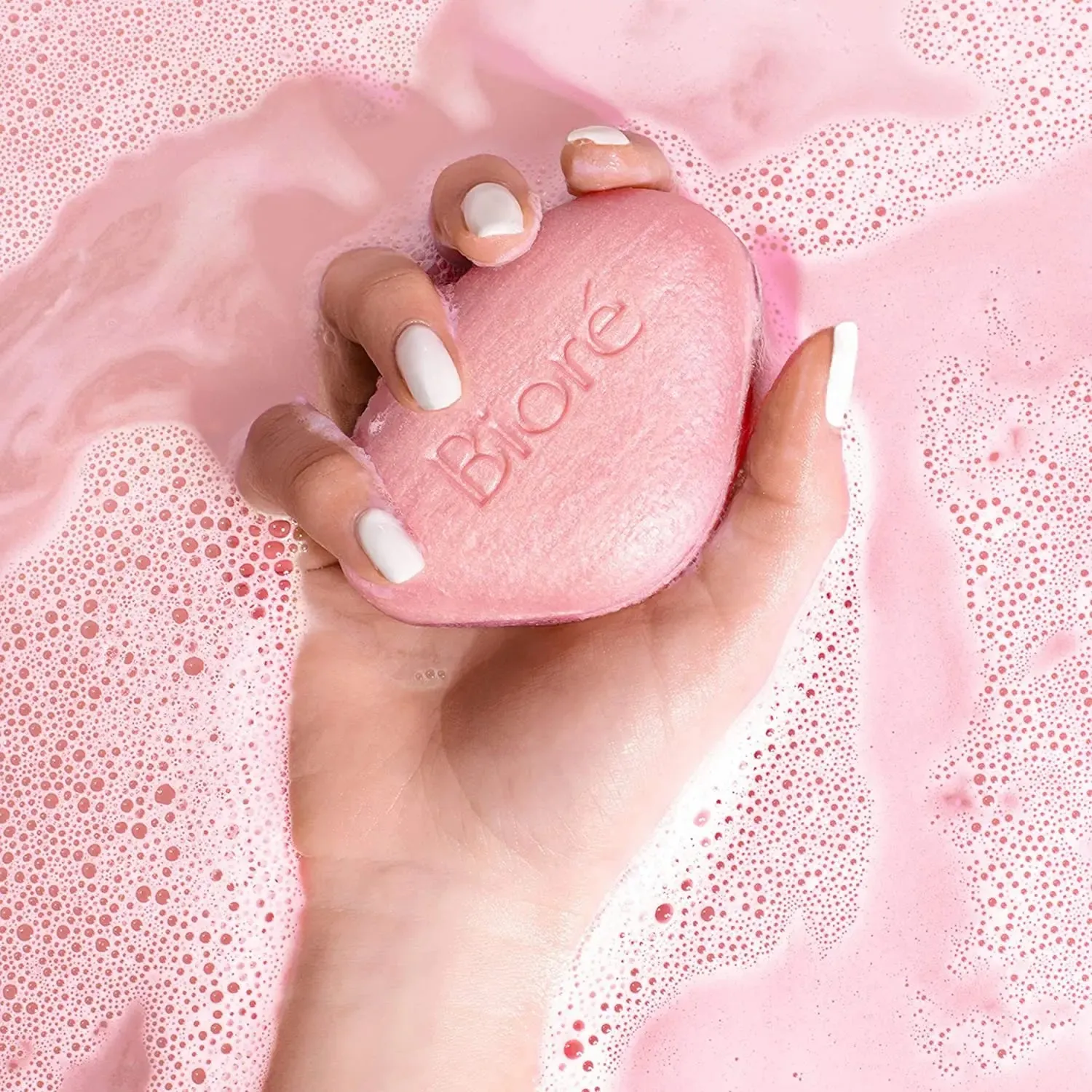 Bioré Quartz Charcoal Facial Cleansing Bar Vegan Friendly Rose