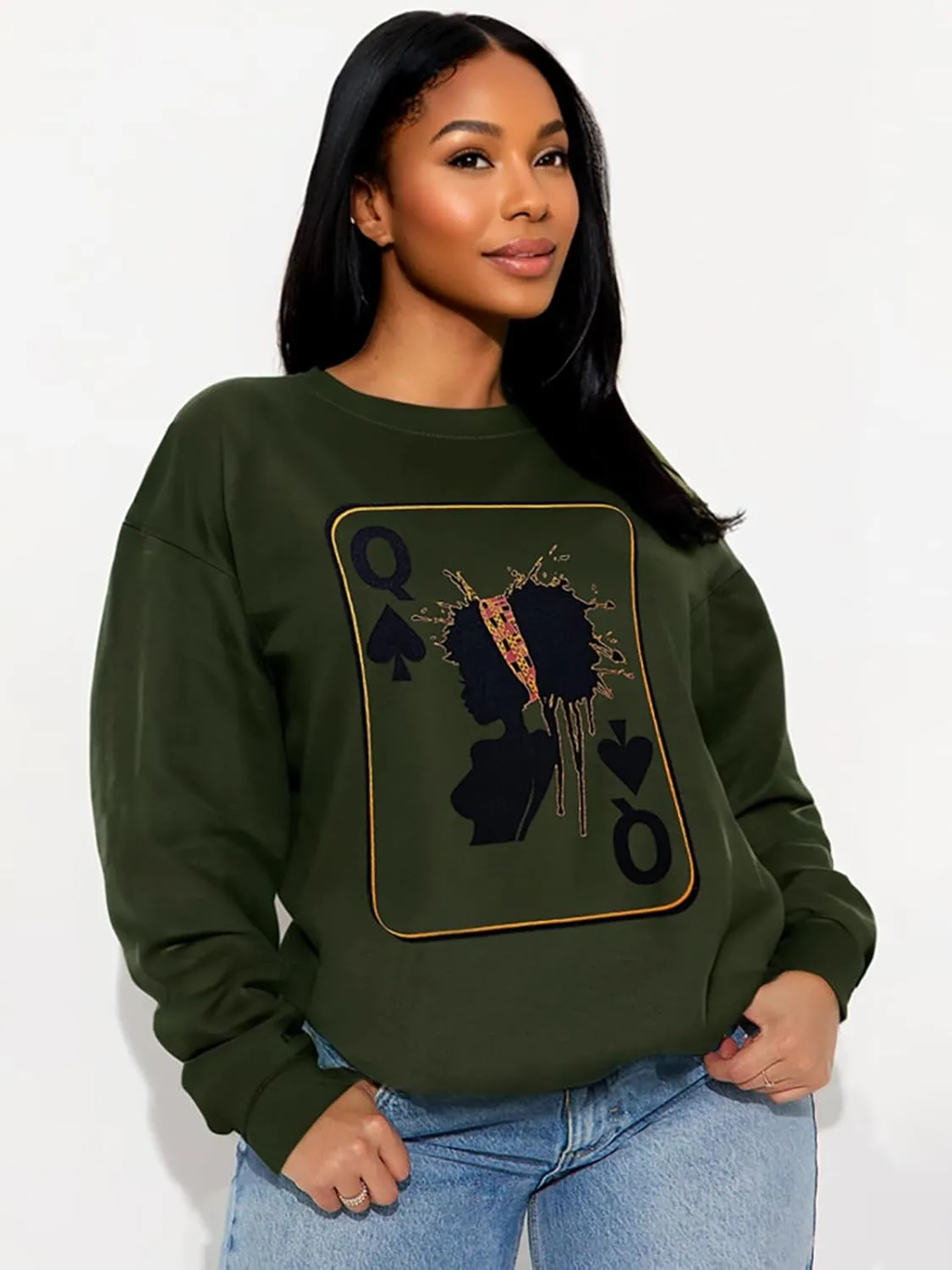 Black History Sweatshirts for Women Long Sleeve Black History Month Shirts African American Culture Proud Pullover Tops