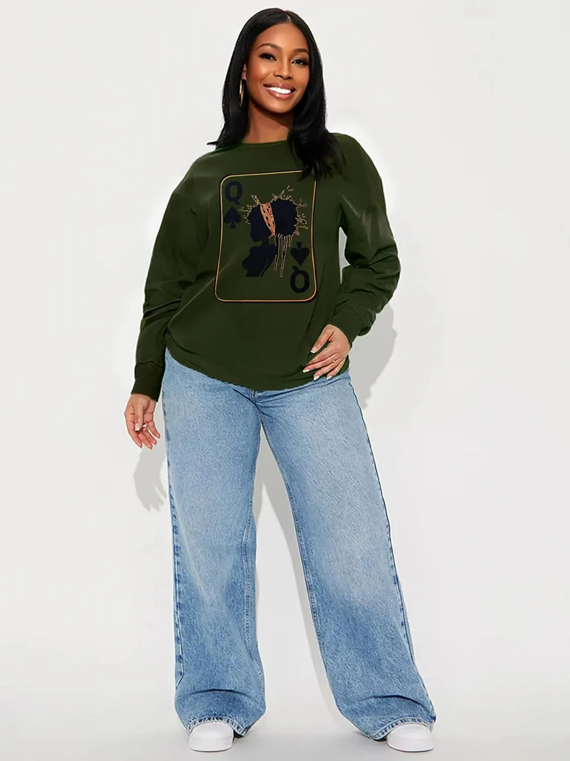 Black History Sweatshirts for Women Long Sleeve Black History Month Shirts African American Culture Proud Pullover Tops