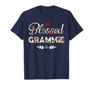 Blessed Grammie Tshirt Grandmother Women Mother Gifts