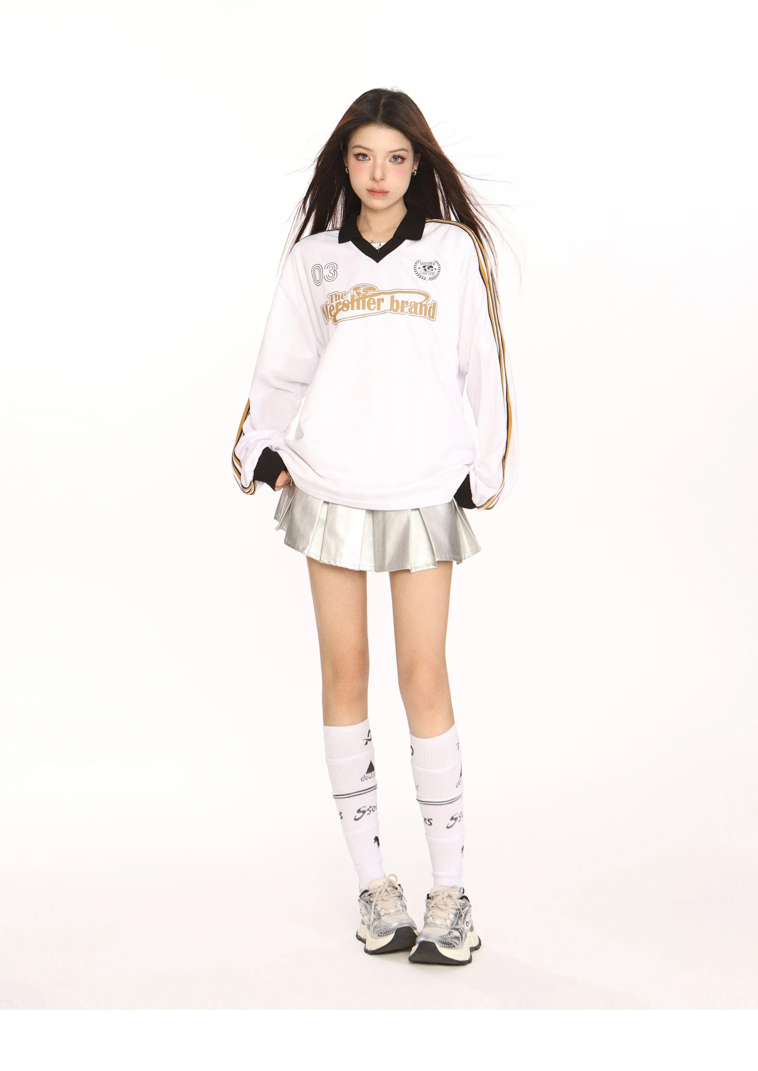 Blockecore retro polo jersey