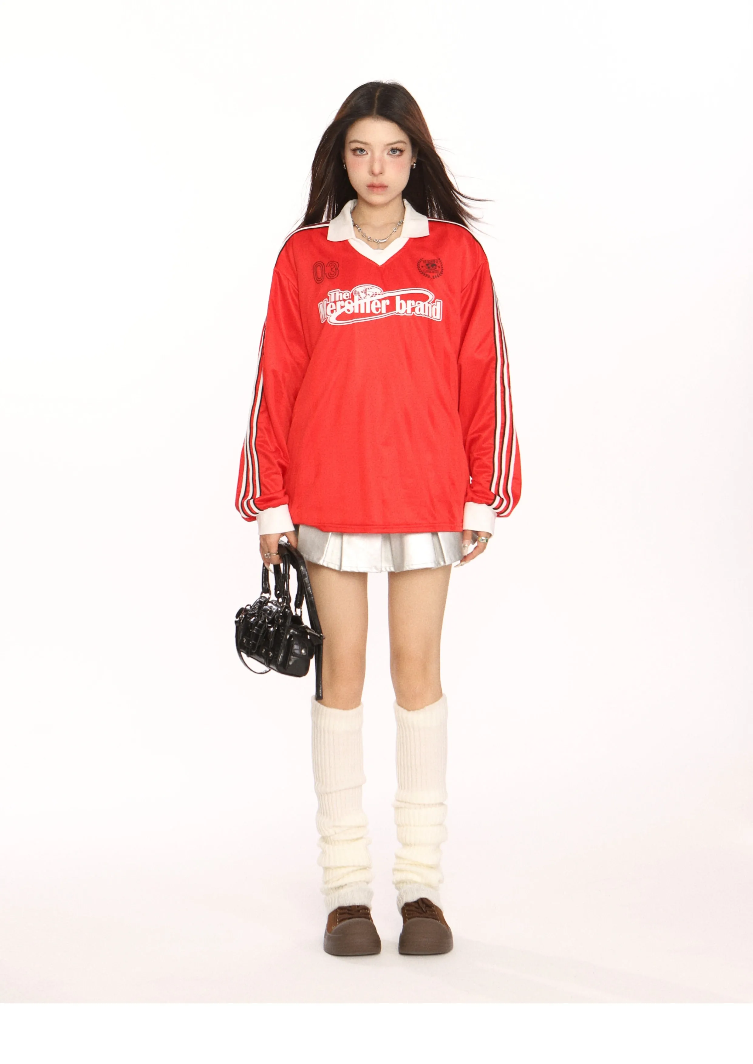 Blockecore retro polo jersey