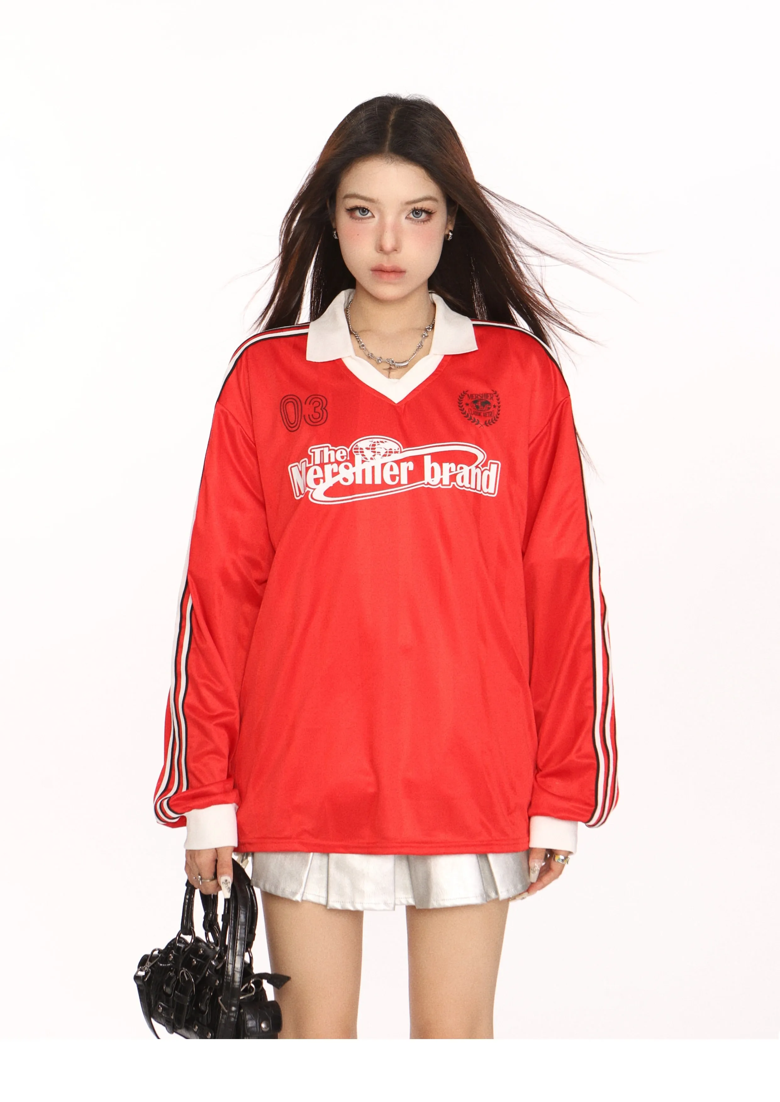Blockecore retro polo jersey