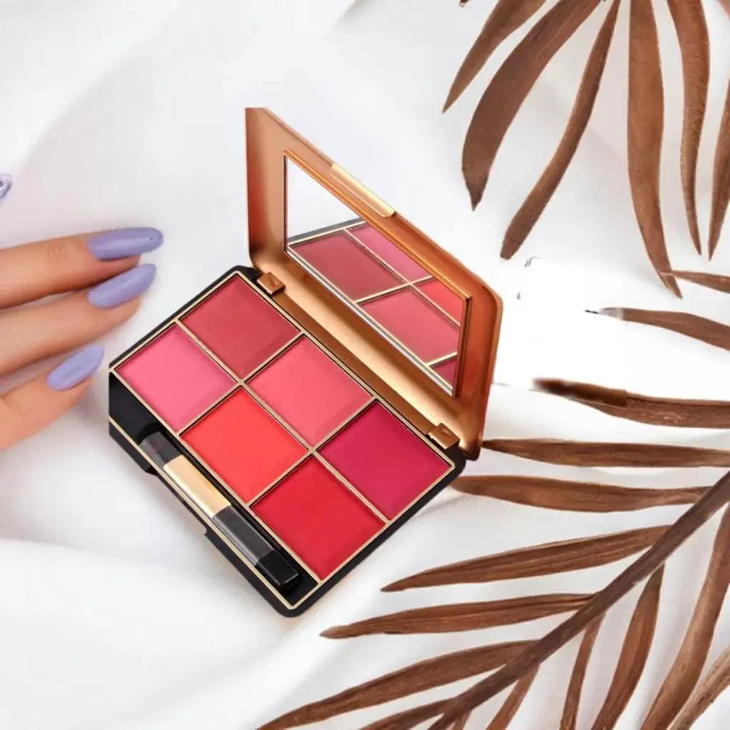 Blush Bloom Six-Color Blush Makeup Palette
