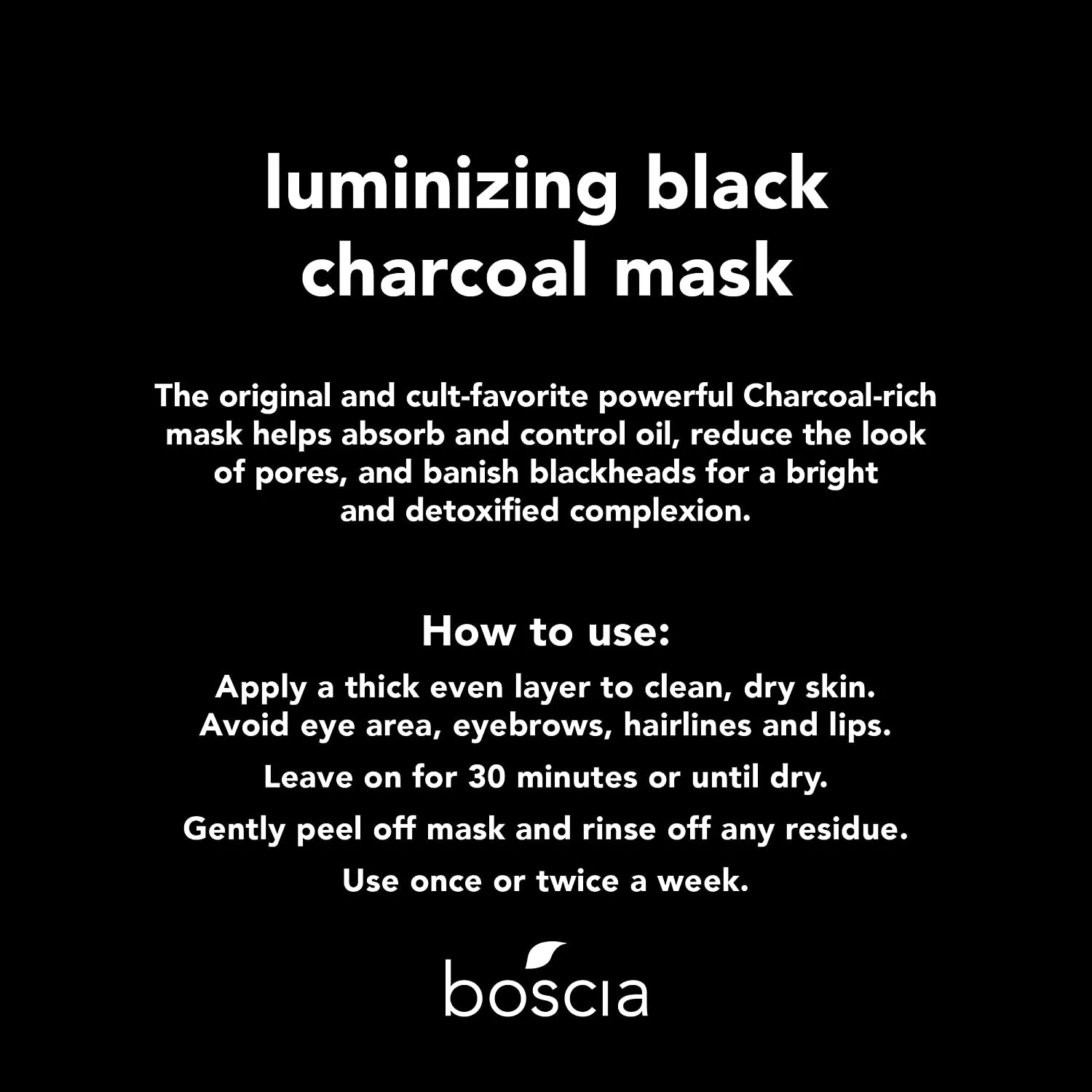 Boscia Luminizing Charcoal Mask