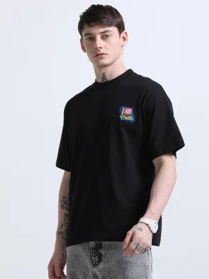 Brain Printed T-Shirt Black