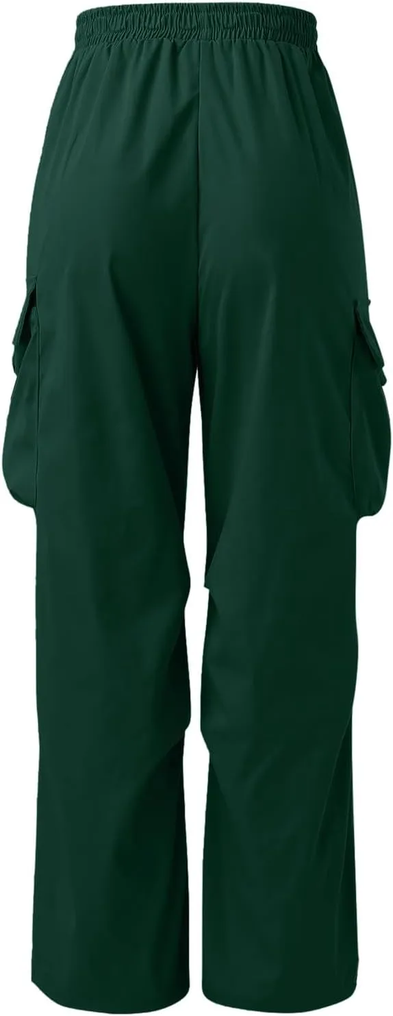 Cargo Pant for Men Lightweight Casual Joggers Drawstring Elastic Waist Work Pants Multi Pockets