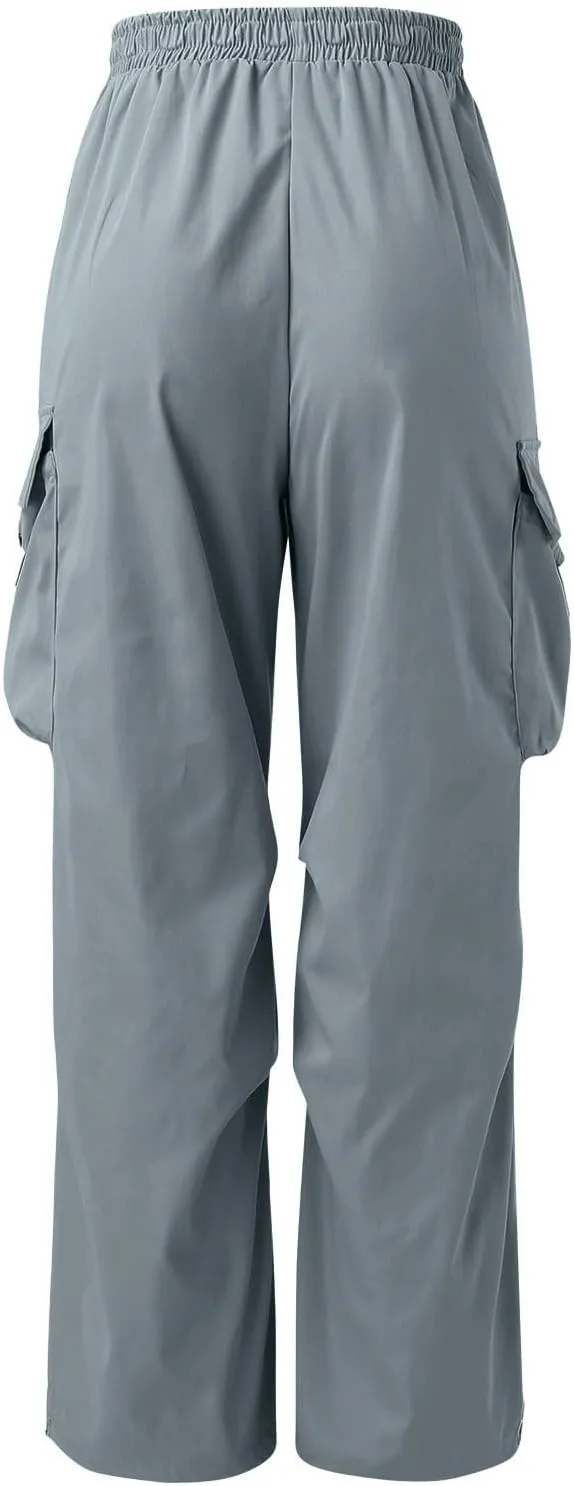 Cargo Pant for Men Lightweight Casual Joggers Drawstring Elastic Waist Work Pants Multi Pockets