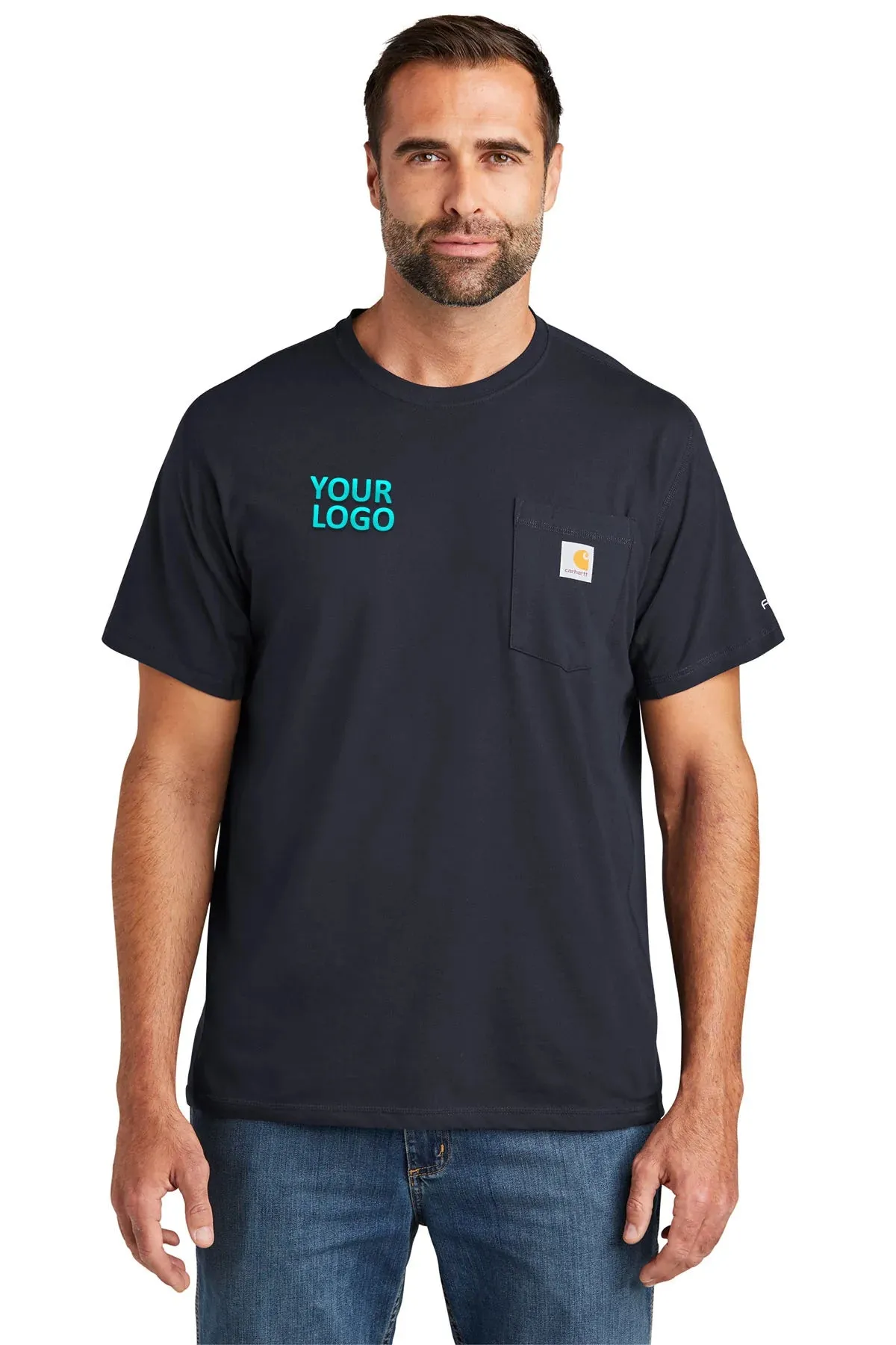 Carhartt Force Custom Pockets T-Shirts, Navy