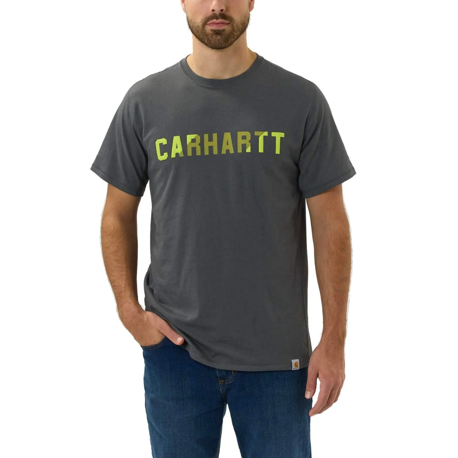 Carhartt Force Relaxed Fit Midweight Block Logo Graphic Short-Sleeve T-Shirt 105203