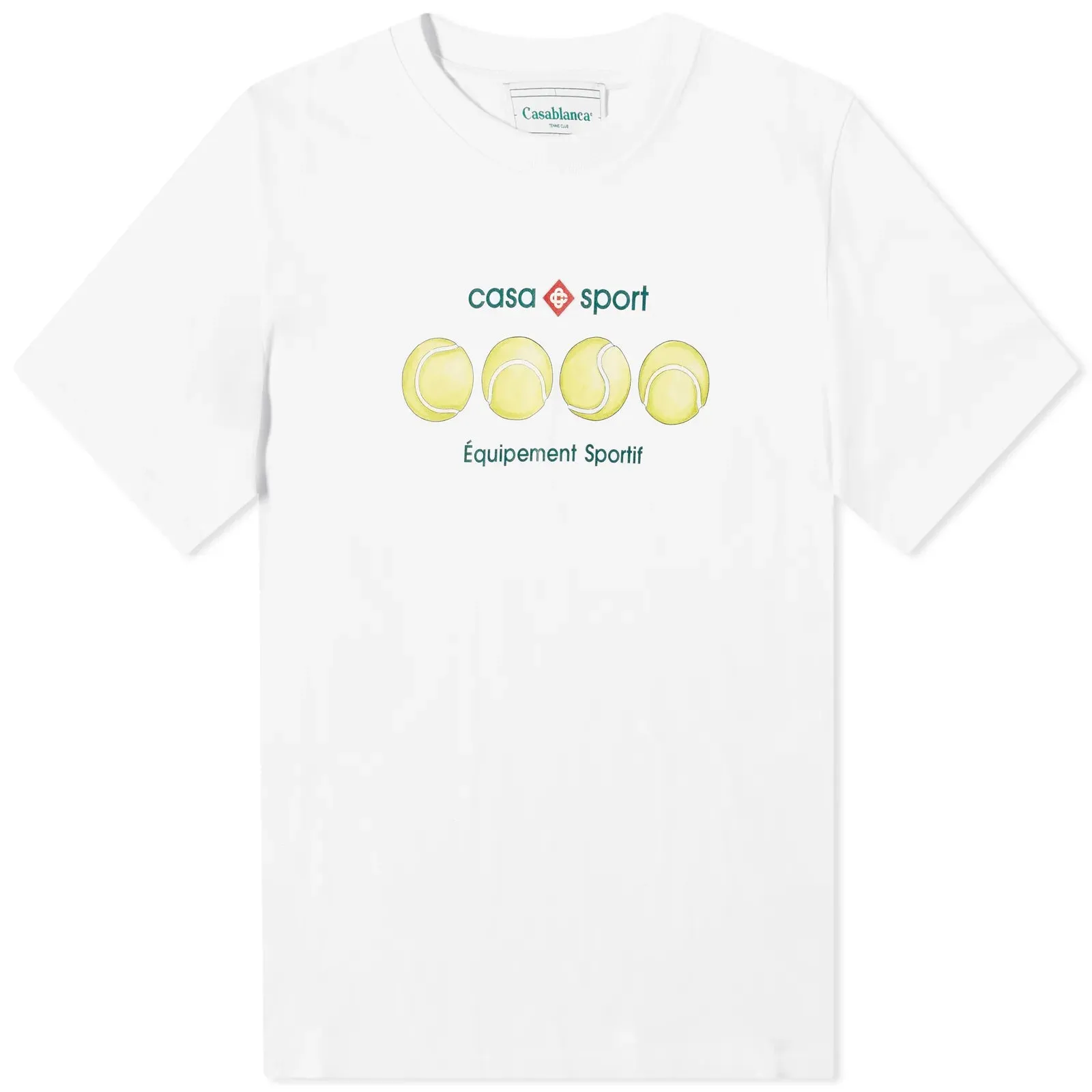 Casablanca White Logo T-Shirt