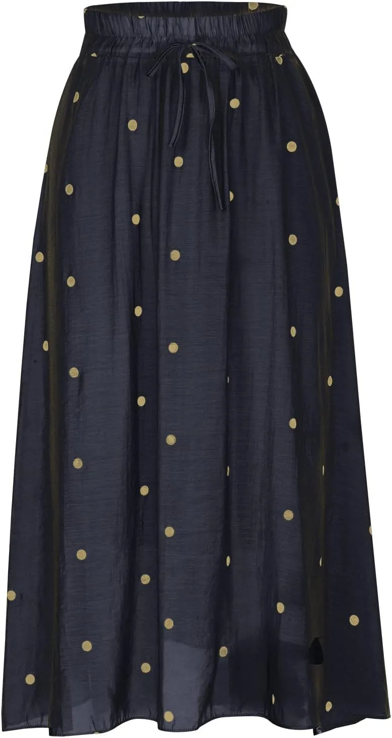Casual Cotton Linen Skirts for Women Elastic High Waisted A Line Stretch Skirt Plus Size Summer Beach Vacation Dress