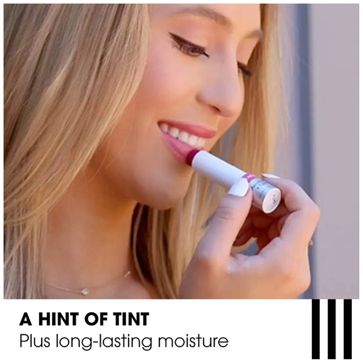 ChapStick Total Hydration Moisture   Tint Rose Petal Tinted Lip Balm Tube, Tinted Moisturizer - 0.12 Oz