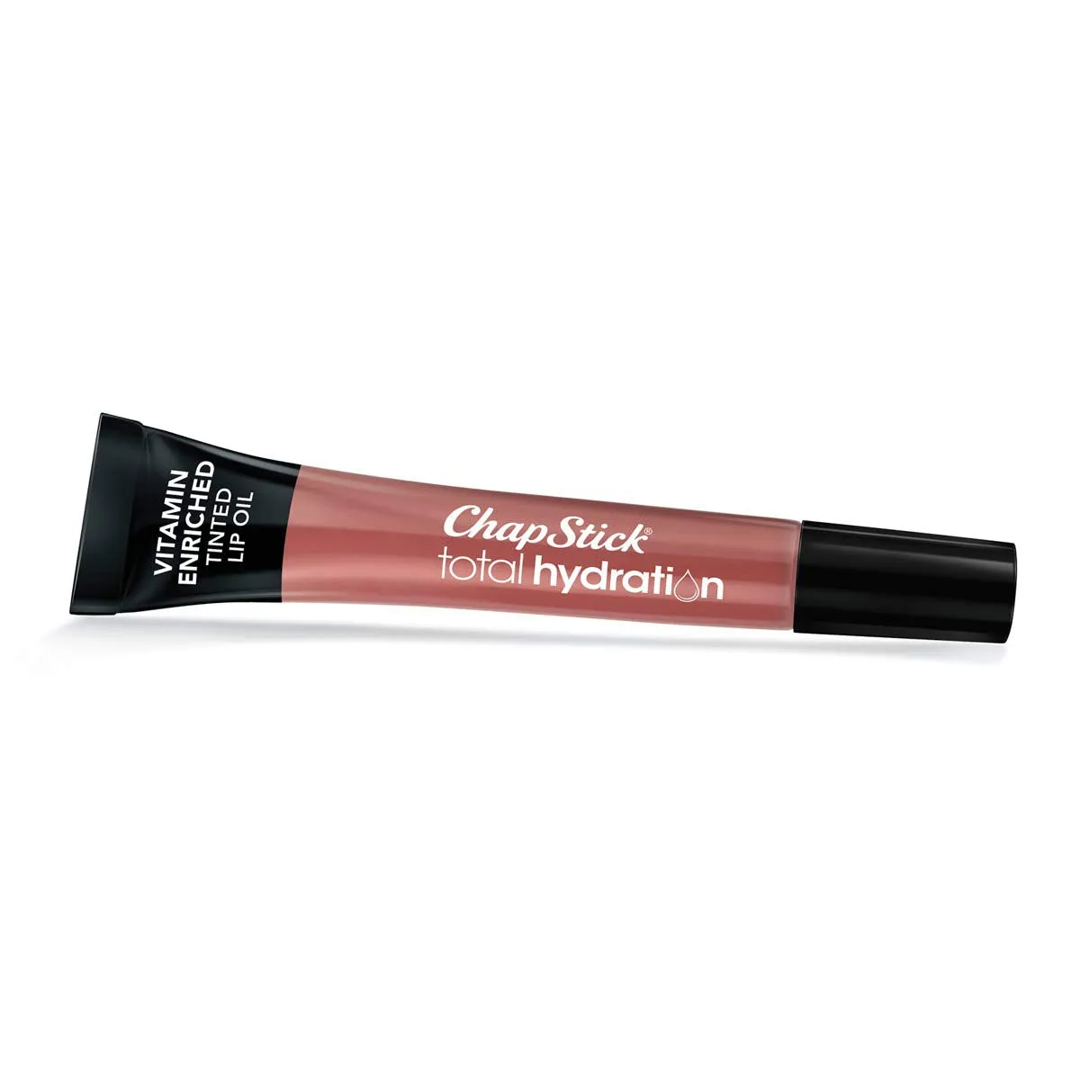 ChapStick Total Hydration Vitamin Enriched Tinted Lip Oil (Blushed Bronze, 1 Tube), Vitamin C, Vitamin E, Contains Omega 3 6 9, 0.24 Ounce