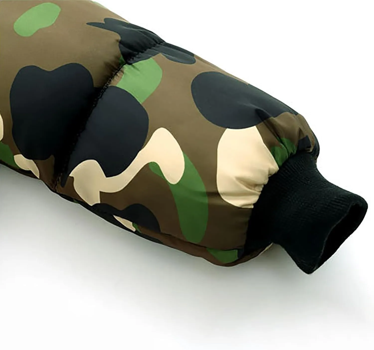 Children's Camouflage Down Cotton Padded Jacket Winter Warm Water Proof Hooded Coat Unisex Thicken Puffer Overcoat