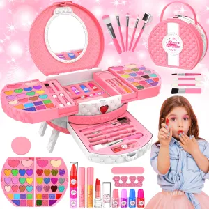 Children's make-up set make-up case with portable stand, washable make-up children's make-up set