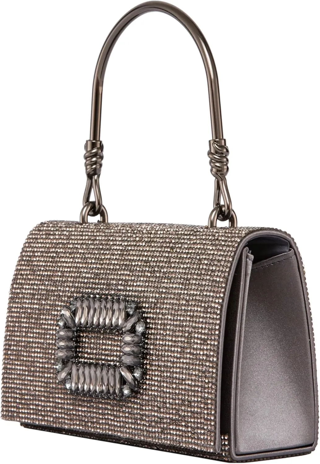 CINDY Elegant Rhinestone Satin Evening Bag
