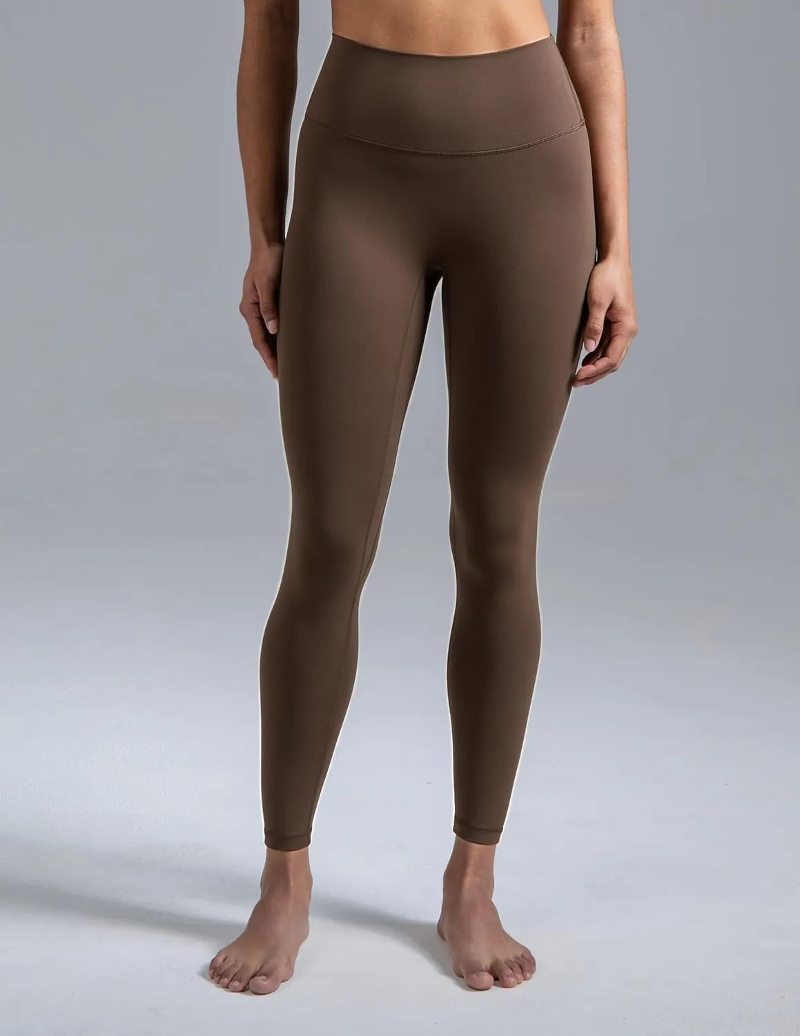 Colorfulkoala Dreamlux No Front Seam Leggings for Women 25"/28" Inseam, Seamless High Waisted Buttery Soft Yoga Pants